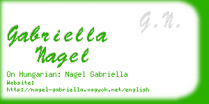 gabriella nagel business card